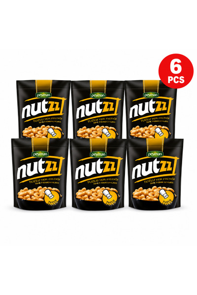 Peyman Nutzz Arahide Prajite Sarate Set 6 Buc 50 Gr