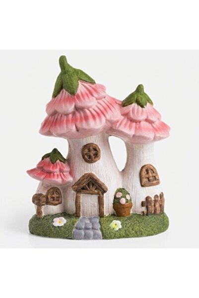 SHOPIENS Figurină decorativă de grădină, Căsuță ciupercă fantastică, Ornament...