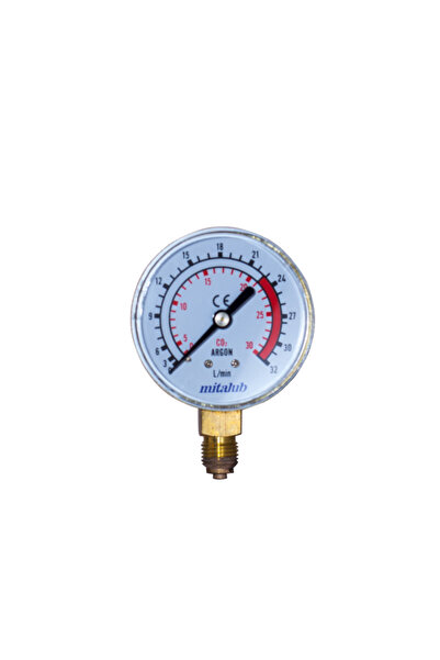 Mitalub 63 mm. 32 Lt/dk Argon Saati Alttan Manometre MIMA6332MB