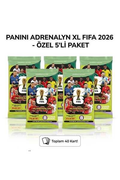 Panini FİFA DÜNYA KUPASI 2026 5 PAKET (8Lİ) OYUN KARTLARI