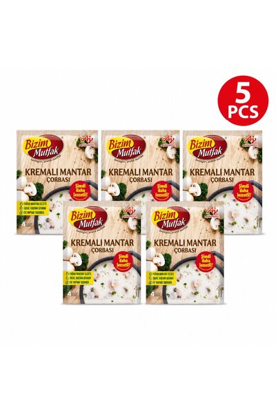 Bizim Supa Crema de Ciuperci Set 5 Buc 48 Gr