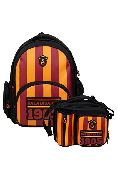 Galatasaray Boy's Primary School Bag and Lunchbox Set (Galatasaray Printed) Y...