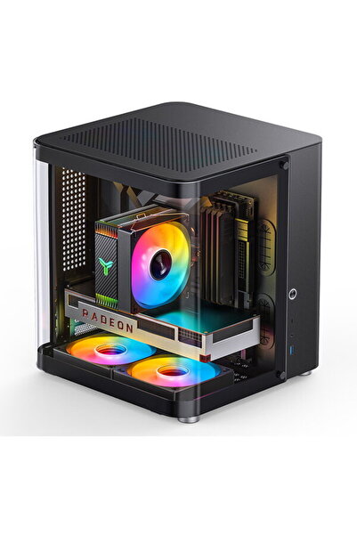 jonsbo TK-1 2.0 Micro-ATX Tempered Glass Negru