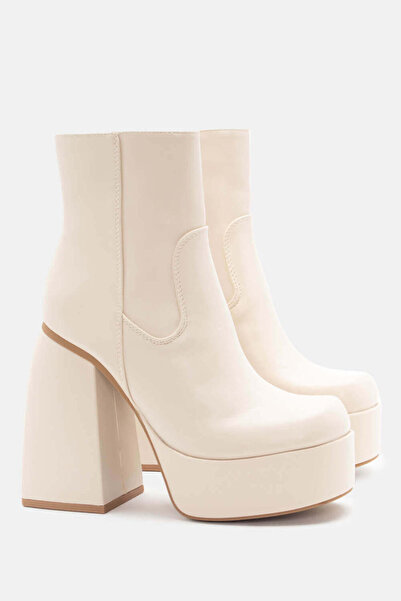 Luigi Μποτάκια με τακούνι και πλατφόρμα - Μπεζ - 38