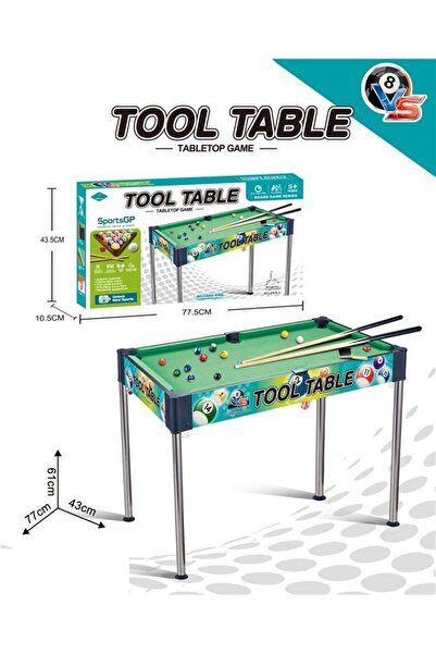 Blue Toys Ξύλινο Μπιλιάρδο Δαπέδου με Γκράφιτι (MKV663583)