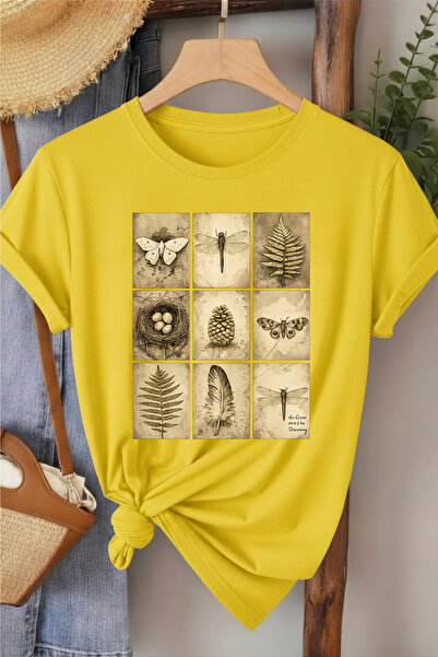 l'eivor Habitat Design Printed Women's Cotton T-Shirt