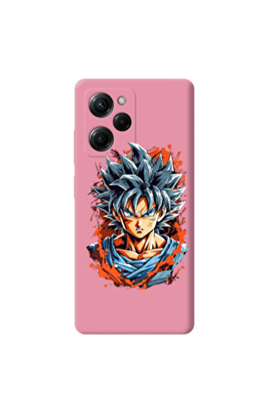 Other Xiaomi Poco X5 Pro Anime Goku Pink Colored Silicone TPU Θήκη