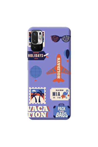 Other Xiaomi Redmi Note 10 Pro 5G Vacation Purple Colored Silicone TPU Θήκη