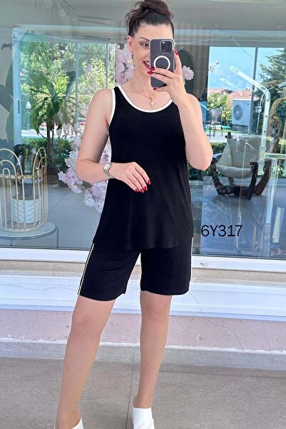 İnce Topuk Shorts Athlete Viscose Combed Cotton Set 6Y317