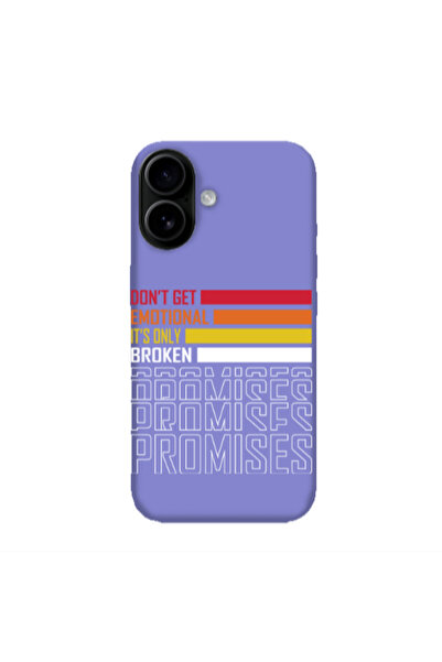 Other Apple Iphone 16 plus Dont Get Emotional Purple Colored Silicone TPU Θήκη