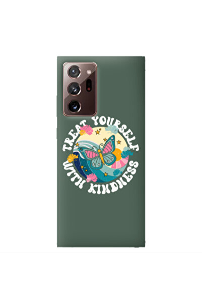 Other Samsung Note 20 Plus Kindless Yourself Dark Green Colored Silicone TPU ...