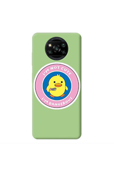 Other Xiaomi Poco X3 /X3 Pro I m dangerus Light Green Colored Silicone TPU Θήκη
