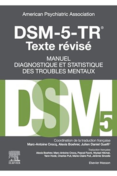 Hachette Dsm5Tr Manuel Diagnostique Et Statistique Des Troubles Mentaux Texte...