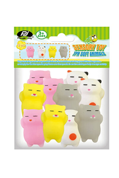 Power Joy Fidget Toy Soft Animals 10 Pieces