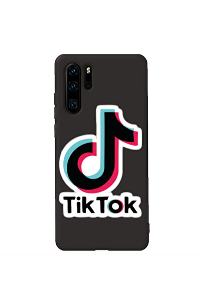 Other Huawei P30 Pro Tik Tok Black Colored Silicone TPU Θήκη