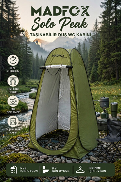 MADFOX SoloPeak Pop-UP Duş, WC ve Giyinme Çadırı GREEN