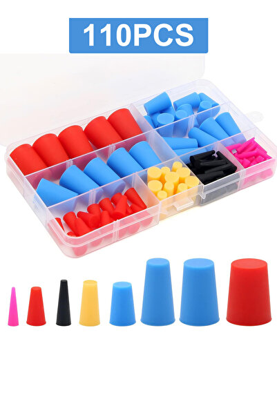 DMYRDH 110PCS Silicone Rubber Tapered Plug, Coldairsoap High-Temperature Resi...
