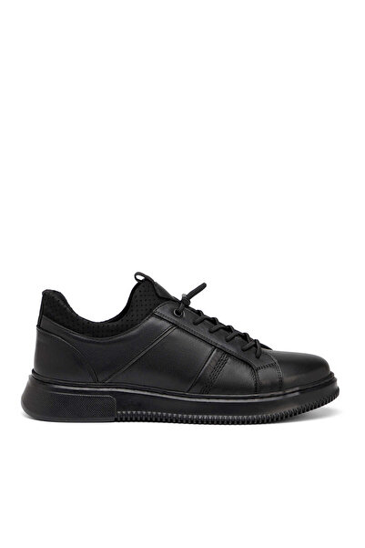 Tergan Siyah Hakiki Deri Erkek Sneaker - E26I1AY57734-A23