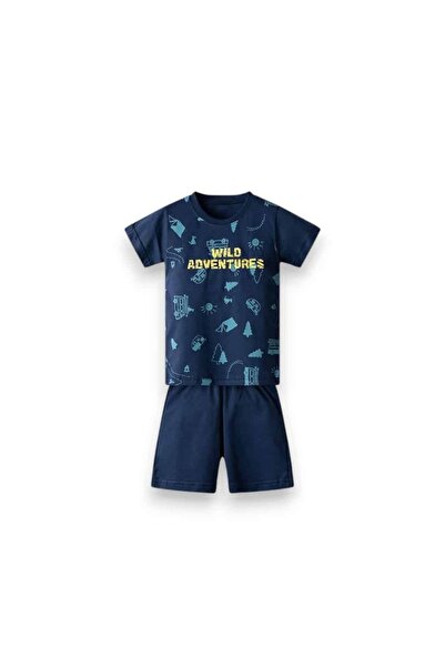 NEK KIDS WEAR 42726 Παιδικό σετ για αγόρι ινδιγκό 2 τεμαχίων από 1-6 ετών