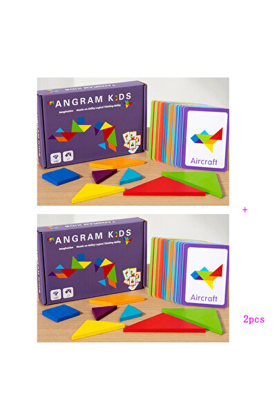 Choice4 NB220C5-1Set 3D Wooden Pattern Animal Jigsaw Puzzle Colorful Tangram ...