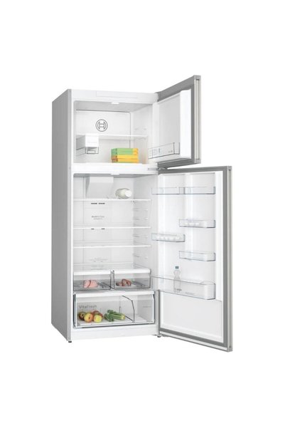 Bosch Top Mount Fridge Freezer, KDN76XIE1M, 581L Gross / 542L Net, NoFrost, Anti-Fingerprint, Silver