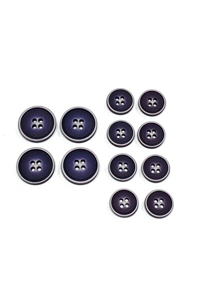 karantuhafiye Blazer Jacket Button Set |   Mat 4 Holes |   4 Large + 8 Small ...