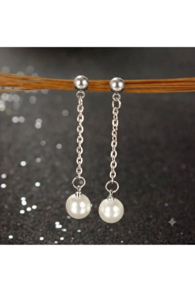 Shiklik Pearl Chain Women's Dangle Elegant Earrings