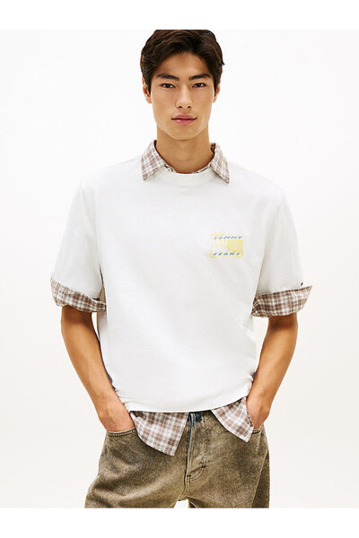 Tommy Hilfiger Erkek TJM 90's Bubble Flag T-shirt