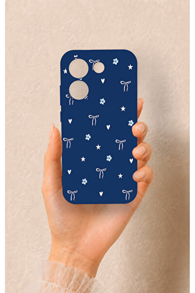 Vip Case Poco X8 Pro Uyumlu Mini Fiyonk Desenli Silikon Kılıf