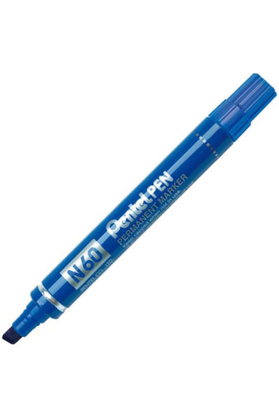 Pentel N60 Μαρκαδόρος Μόνιμος Σχιστικός Μπλε