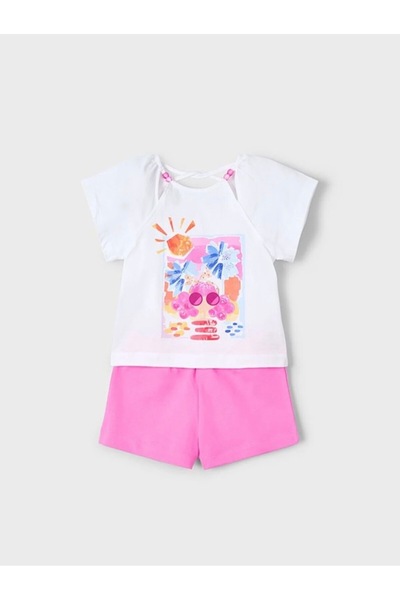MAYORAL Girl's Printed T-Shirt Shorts Set