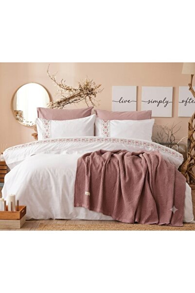 İyi Geceler İstanbul Piqué Quilted Embroidered Duvet Cover Set Anatolia Murdum