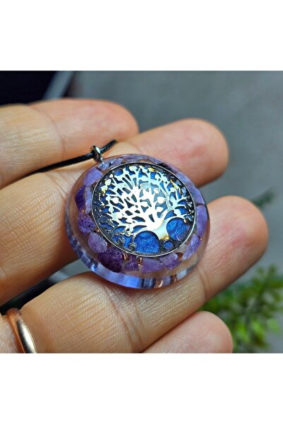 Singincraft Silver Color Tree of Life - Çeroit Orgonite Necklace (Handmade De...
