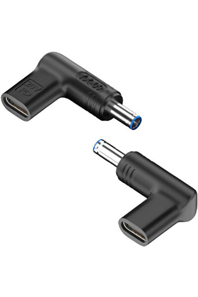POWERTECH Τροφοδοτικό Yx-09 Usb-c Hp 4.5x3mm Μαύρο