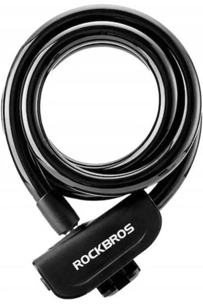 ROCKBROS Rks515-bk Κλειδαριά Ποδηλάτου 1,1μ Με Κλειδί Μαύρο Κωδικός: RKS515-BK