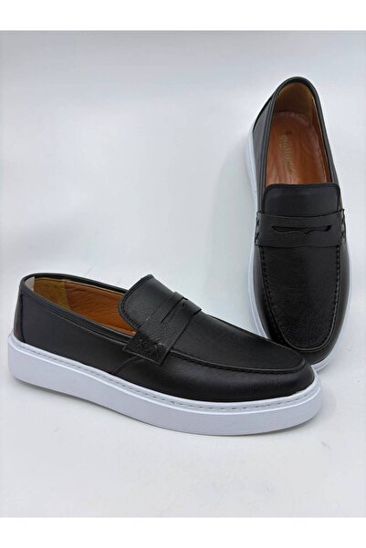 Papuccu Black Men's Leather Shoes