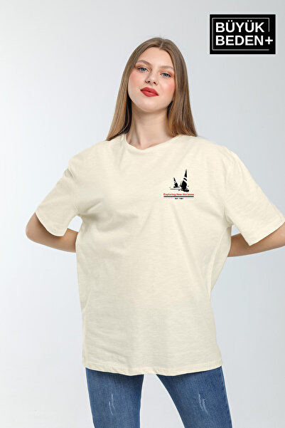 Superlife Women's Plus Size Sailing Printed 3Xl-6Xl Crew Neck T-Shirt Spr26Bt...