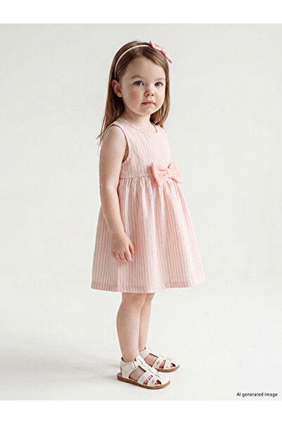 LC Waikiki I Zero Roba Collar Striped Baby Girl Dress from Freezen Store