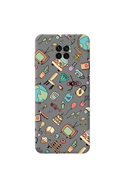 Other Xiaomi Redmi Note 9 Pro Best buds Grey Colored Silicone TPU Θήκη