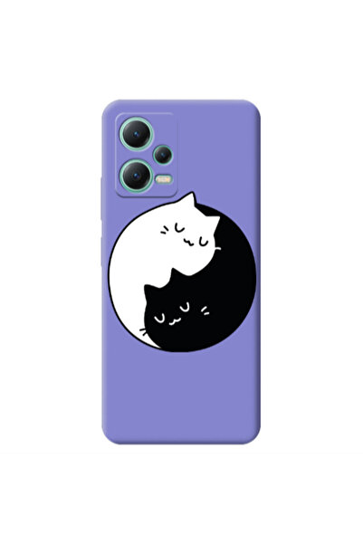 Other Xiaomi Redmi Note 12 Pro 5G Bundle of love Purple Colored Silicone TPU ...