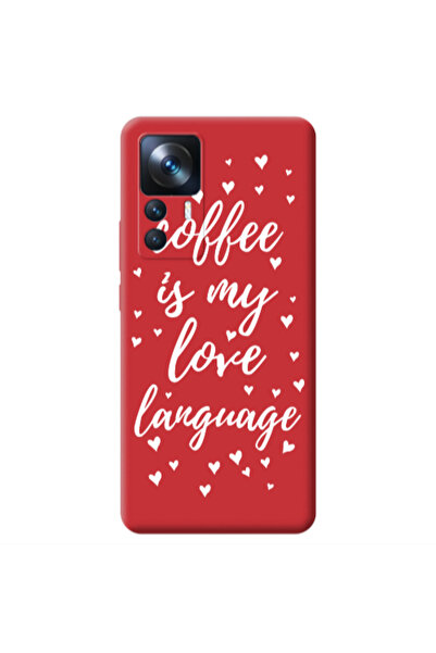 Other Xiaomi Mi 12T Coffe is my love language Red Colored Silicone TPU Θήκη