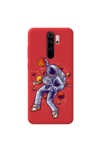 Other Xiaomi Redmi Note 8 Pro Space Basketball Red Colored Silicone TPU Θήκη