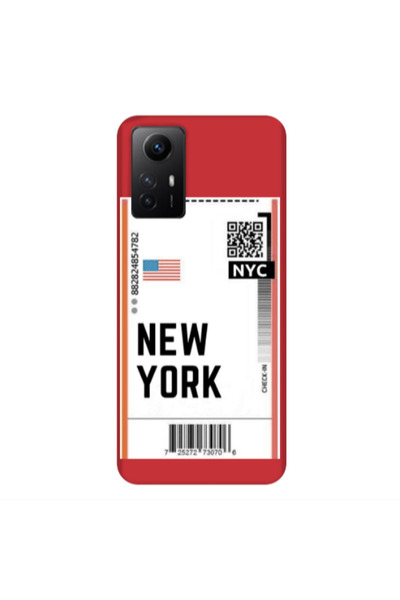 Other Xiaomi Redmi Note 12s New York NYC Red Colored Silicone TPU Θήκη