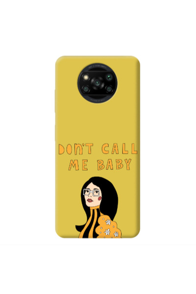 Other Xiaomi Poco X3 /X3 Pro Call me baby Yellow Colored Silicone TPU Θήκη