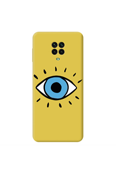 Other Xiaomi Redmi Note 9 Pro Shining Eye Yellow Colored Silicone TPU Θήκη