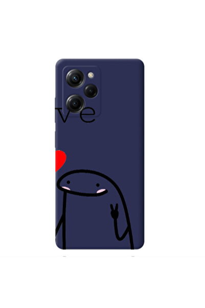 Other Xiaomi Poco X5 Pro Love 2 Dark blue Colored Silicone TPU Θήκη