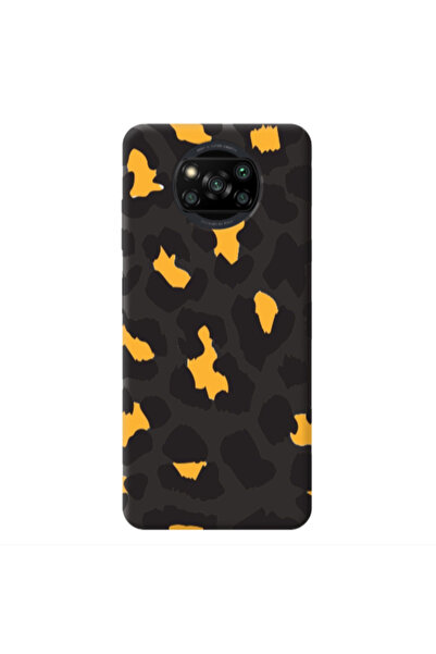 Other Xiaomi Poco X3 /X3 Pro Yellow leopard Black Colored Silicone TPU Θήκη