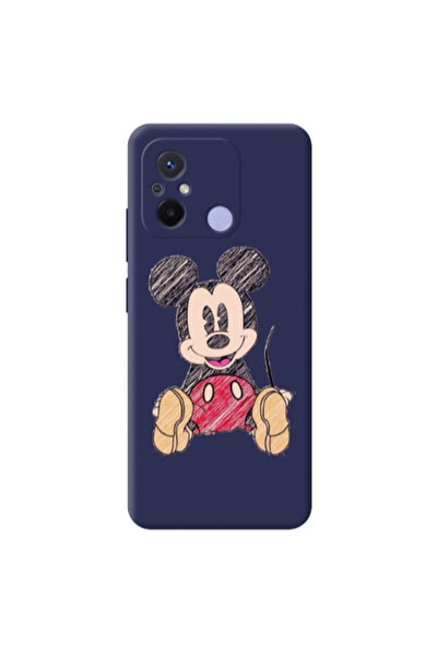 Other Xiaomi Redmi 12C Mickey mouse 2 Dark blue Colored Silicone TPU Θήκη