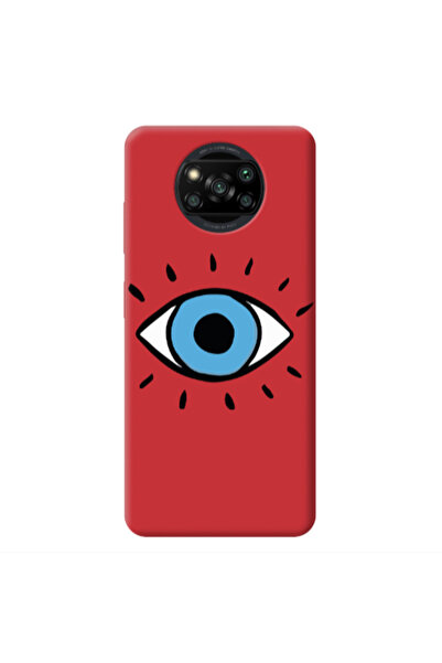 Other Xiaomi Poco X3 /X3 Pro Shining Eye Red Colored Silicone TPU Θήκη