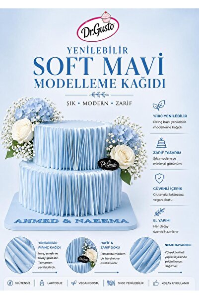 Gusto ÇİÇEK MODELLEME KAĞIDI MAVİ 10 LU